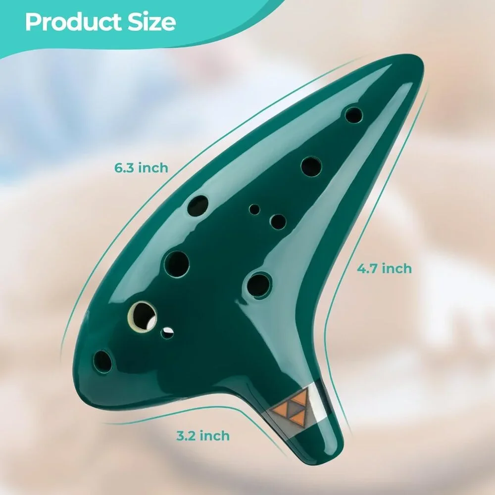 NEW Zelda Ocarina 12 Hole Alto C Ocarina Musical Instrument Christmas Gift Song